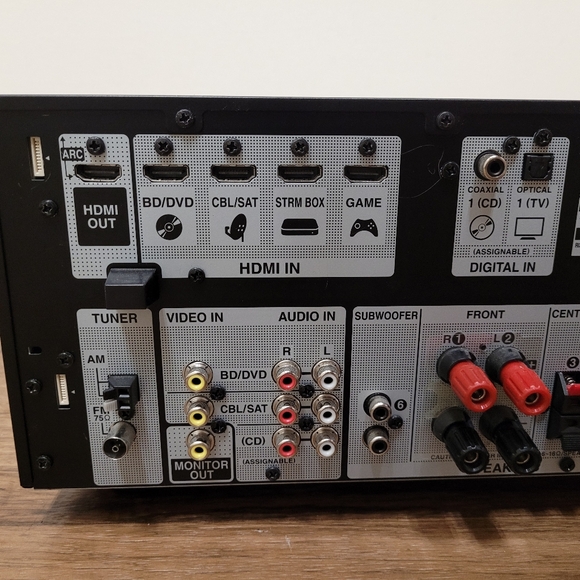 Onkyo TX-SR373 5.2 Channel Bluetooth AV Home Theater Receiver Tested Working - Picture 10 of 11